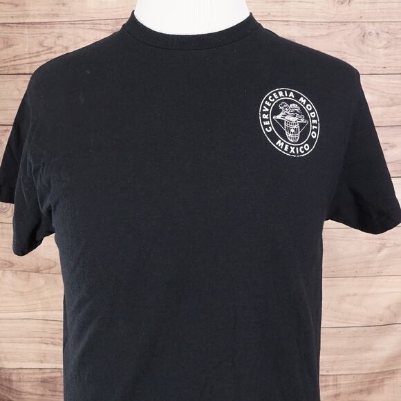 MODELO CERVEZA MEXICO BEER PROMO BLACK TSHIRT SIZE M MEDIUM - Picture 4 of 6